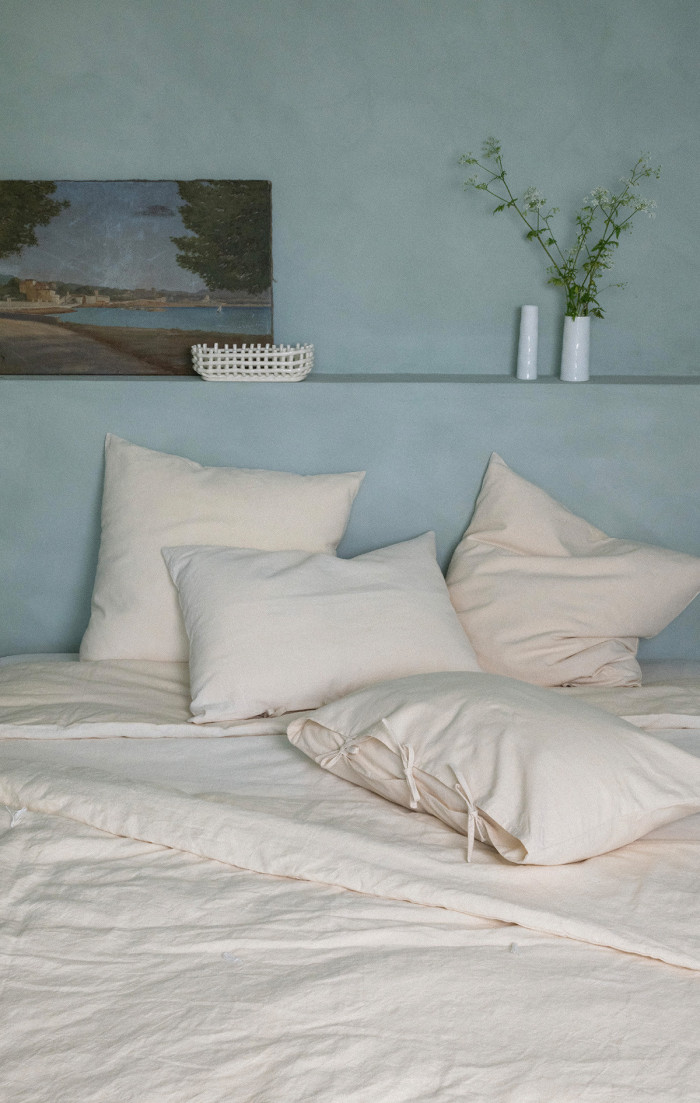 Housse de couette lin uni upcyclé en lin métis
