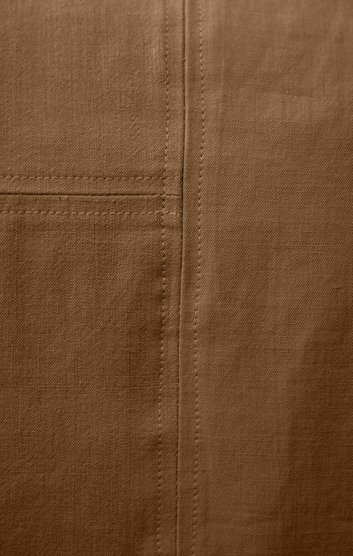 Couvre-lit bronze upcyclé en métis